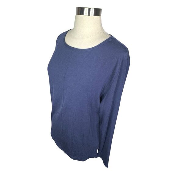 allbirds Natural Flow Studio Long Sleeve - Size Small - True Navy - Picture 3 of 6